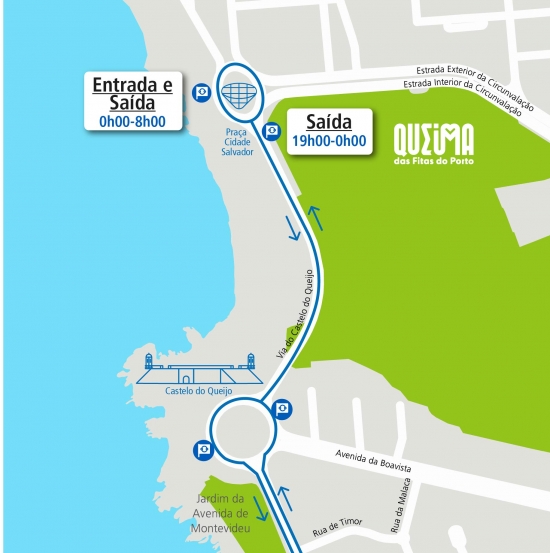 LINE 200 - TEMPORARY EXTENSION OF ROUTE – QUEIMA DAS FITAS