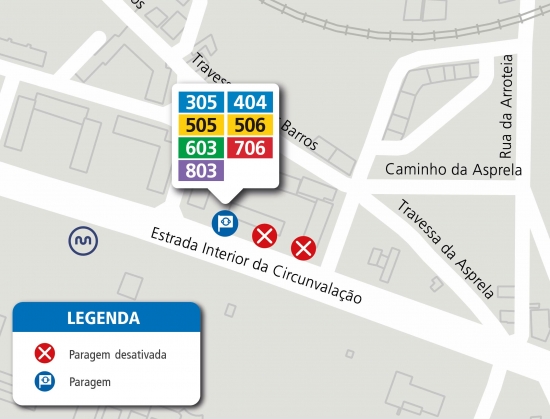 LINES 204 - 305 - 404 - 505 - 506 - 706 - 803 - PROVISIONAL CHANGE OF STOPPING PLACE - BURNING NIGHTS