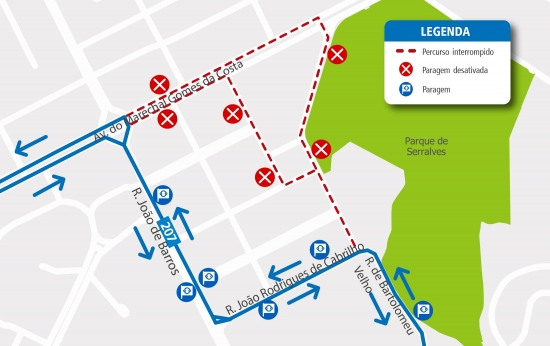 LINE 207 - CHANGE OF ROUTE - SERRALVES EM FESTA - PORTO