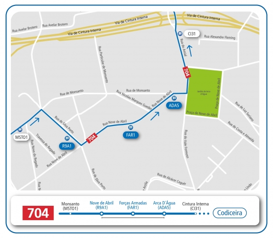 LINHA 704 - ALTERAÇÃO DEFINITIVA PERCURSO