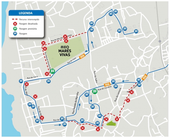 LINE 906 - MARÉS VIVAS FESTIVAL and SANTA MARIA MADALENA FESTIVALS - V. N. GAIA