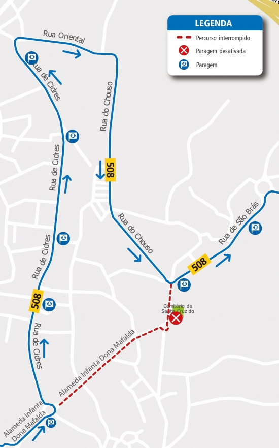 LINE 508 - ROUTE CHANGE – FESTIVITIES IN HONOUR OF NOSSA SENHORA DA SAÚDE - MATOSINHOS
