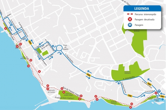 LINE 500 - ROUTE CHANGE – FESTIVITIES OF SAINT BARTHOLOMEW - PAPER COSTUME PARADE - PORTO